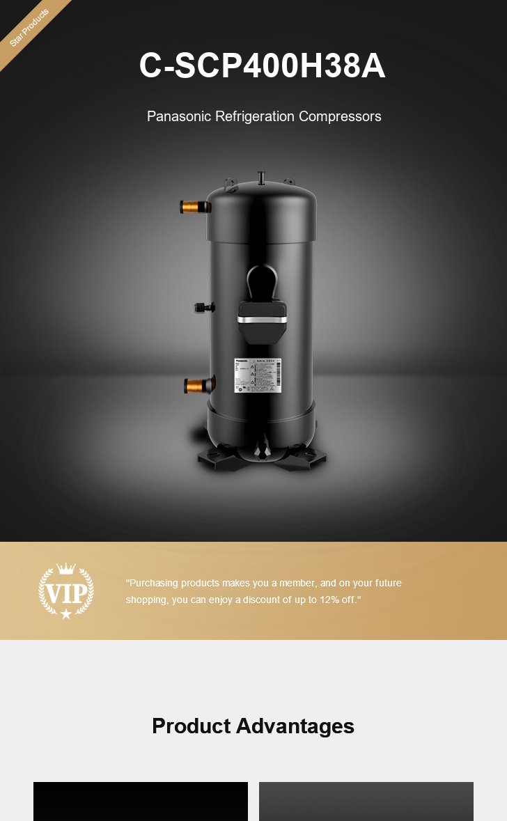 Panasonic Compressor C-SCP400H38A, technical parameters pdf, structure diagram